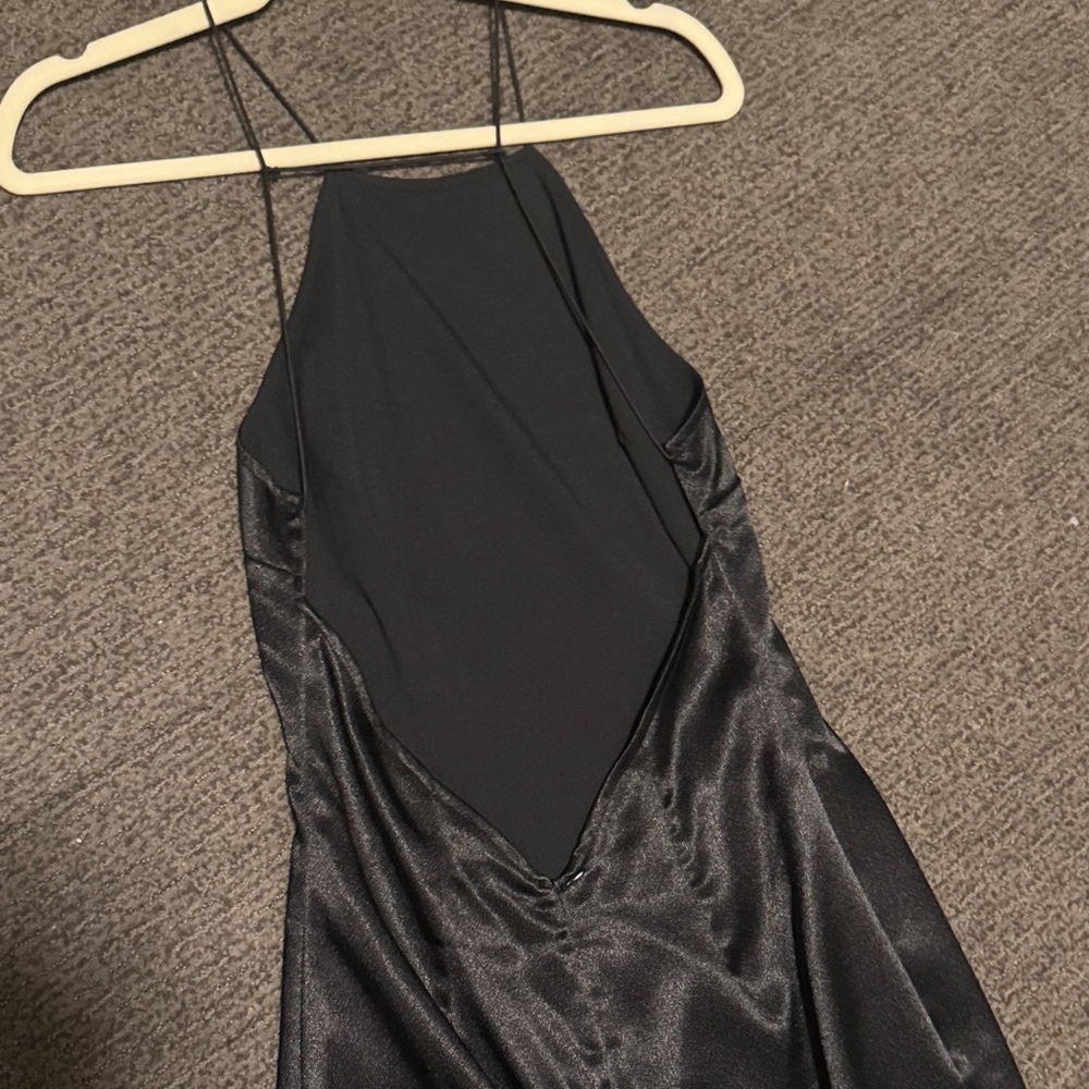 Lulu's Black Backless Dress - Picture 7 of 8